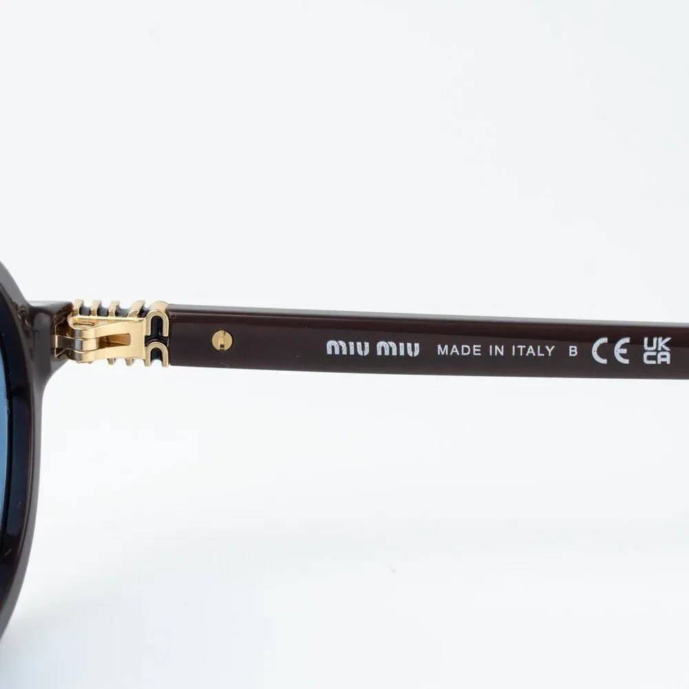 Miu Miu REGARD Men Sunglasses Moka Blue MU04ZS 22C60O NEW AUTHENTIC
